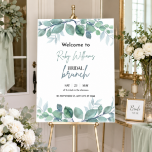 Sage Green Bridal Brunch Welcome Sign